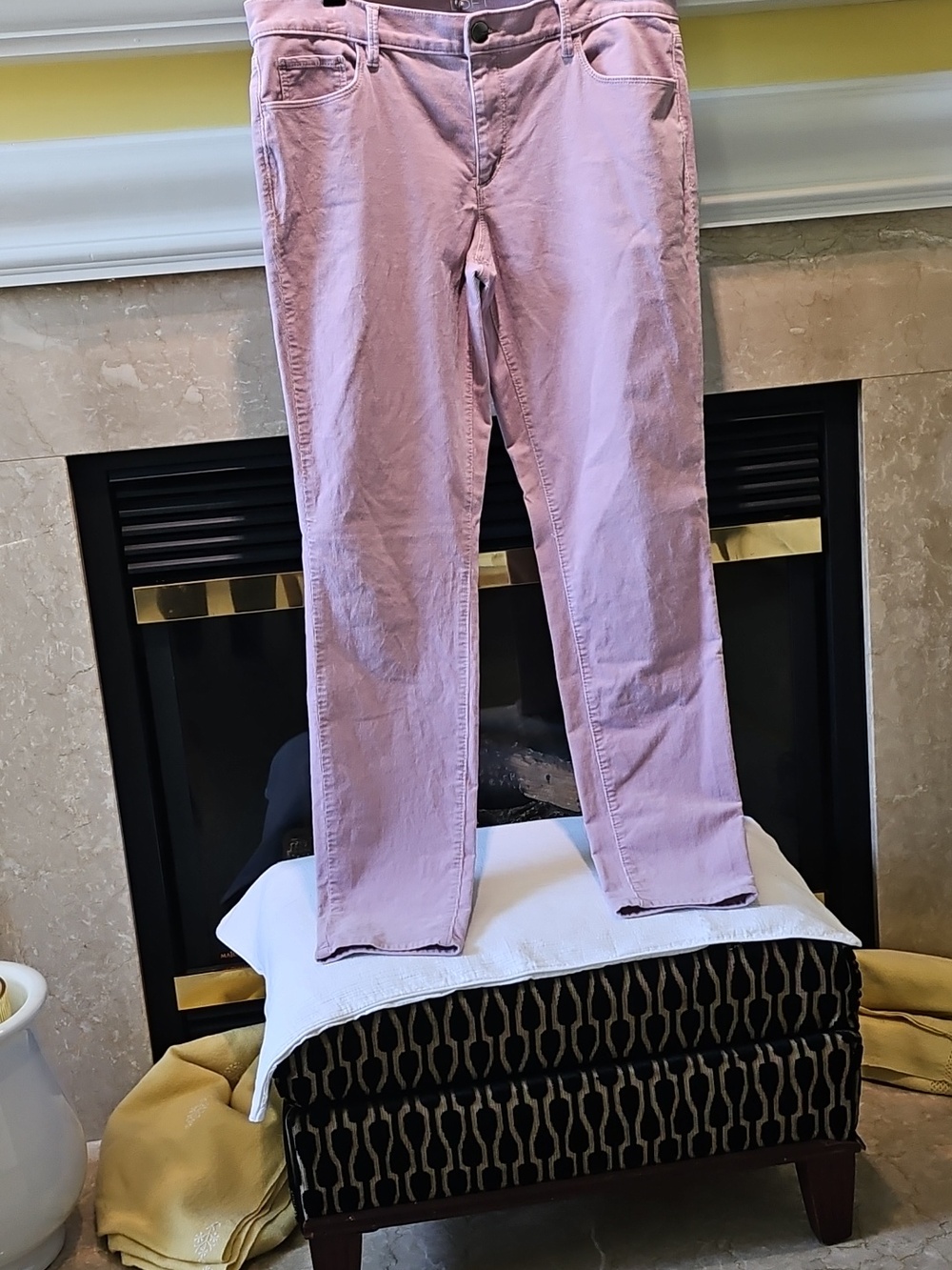 Ann Taylor Loft Lavender 5 Pocket Cordaroy Womens Size 12 Modern Skinny
